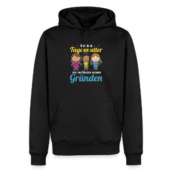 Tagesmutter Aus Unzähligen Kleinen Gründen - Männer Premium Bio Hoodie - Schwarz - Vorne - Nico (187cm)