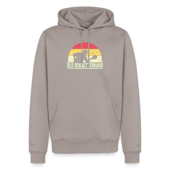 Table tennis player Table tennis sayings gift - Men’s Premium Organic Hoodie - taupe - Front - Nico (187cm)