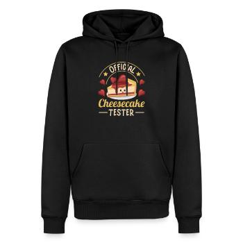 Official Cheesecake Tester Cute Cheese Cake Day - Männer Premium Bio Hoodie - Schwarz - Vorne - Nico (187cm)
