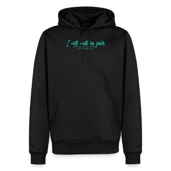 Christentum Religion Jesus - Männer Premium Bio Hoodie - Schwarz - Vorne - Nico (187cm)