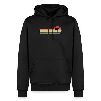 Chemise de karaté drôle, cadeau de karaté vintage rétro pour - Sweat à capuche Premium bio Homme - noir - Devant - Nico (187cm)