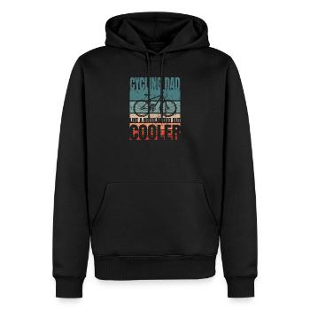 Cyclist Father's Day - Men’s Premium Organic Hoodie - black - Front - Nico (187cm)