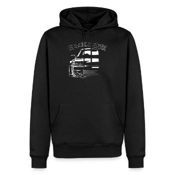 Autos aus Asien - Männer Premium Bio Hoodie - Schwarz - Vorne - Nico (187cm)