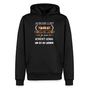 Hufschmied Pferde Hufeisen Schmied Geschenke - Männer Premium Bio Hoodie - Schwarz - Vorne - Nico (187cm)