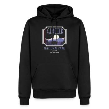 Glacier National Park Montana American Buffalo - Männer Premium Bio Hoodie - Schwarz - Vorne - Nico (187cm)