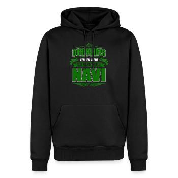Dorfkinder kennen Wege die kennt kein Navi! - Männer Premium Bio Hoodie - Schwarz - Vorne - Nico (187cm)