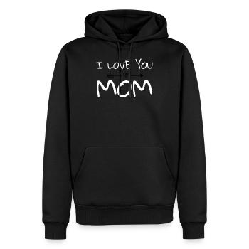 Muttertag - Männer Premium Bio Hoodie - Schwarz - Vorne - Nico (187cm)