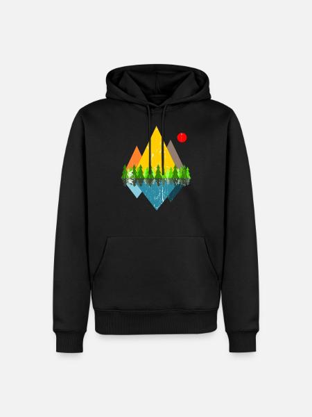 Ride Mountains - Men’s Premium Organic Hoodie - black