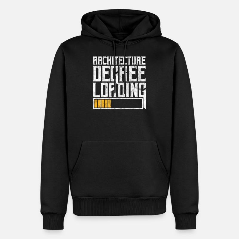 Architekt - Männer Premium Bio Hoodie - Schwarz