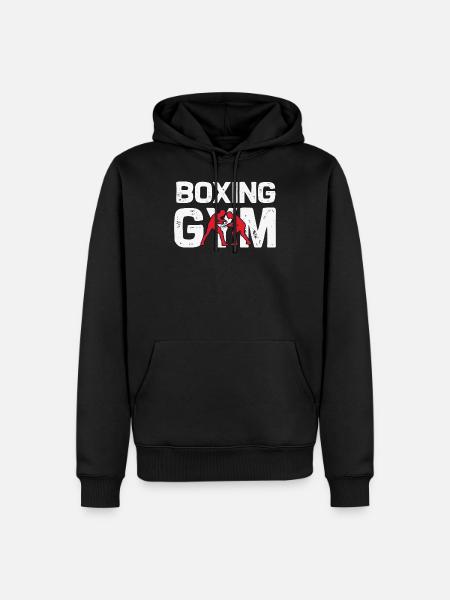 Boxen Fitnessstudio - Männer Premium Bio Hoodie - Schwarz