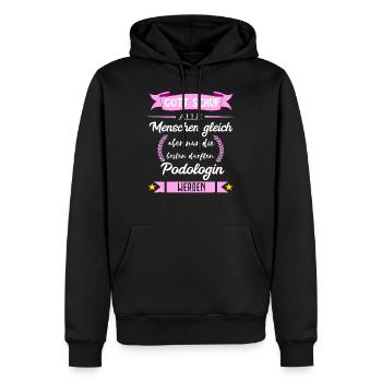 Podologe Fußpflege Pediküre Podologie Geschenke - Männer Premium Bio Hoodie - Schwarz - Vorne - Nico (187cm)