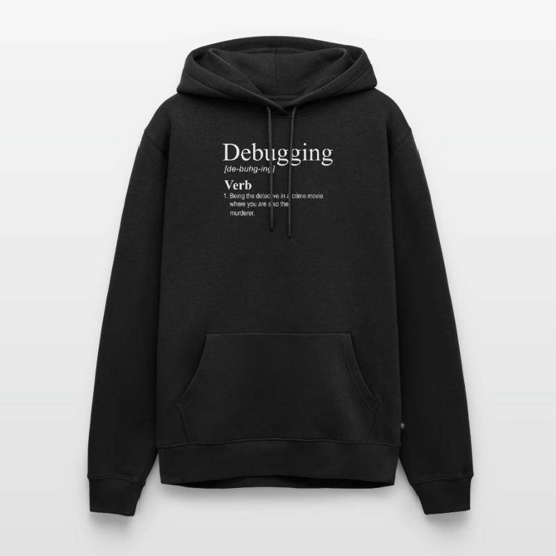 debugging programmer computer science computer nerd Men’s Premium Organic Hoodie