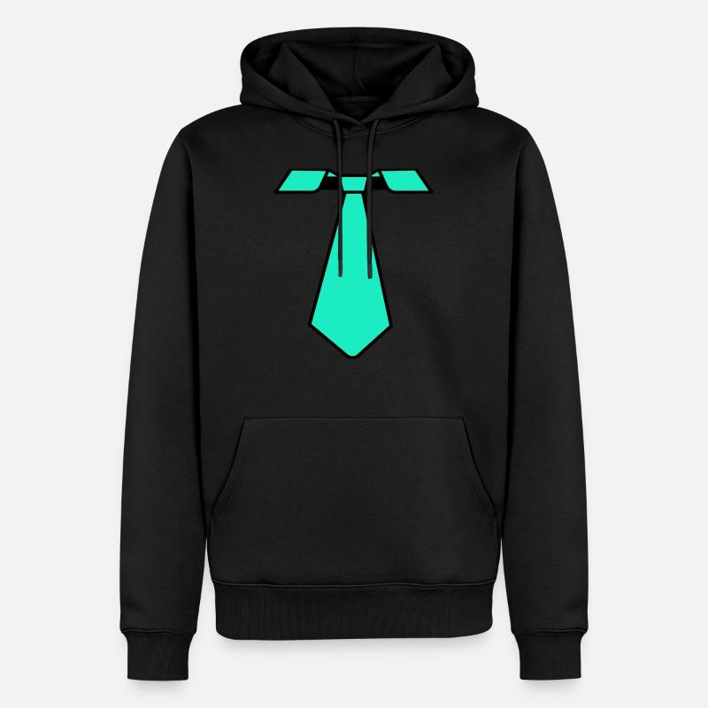 Cravate Mardi Gras Mardi Gras - Sweat à capuche Premium bio Homme - noir
