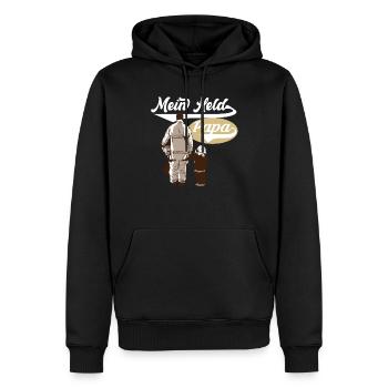 Feuerwehrmann Feuerwehr Papa Geschenk - Männer Premium Bio Hoodie - Schwarz - Vorne - Nico (187cm)