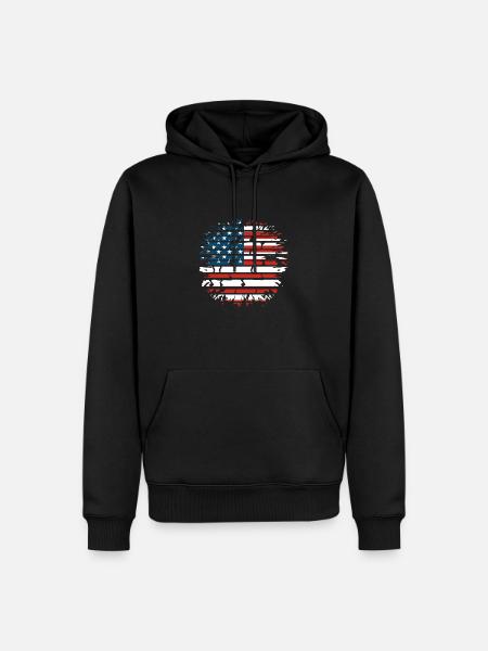 America funny gift idea - Men’s Premium Organic Hoodie - black