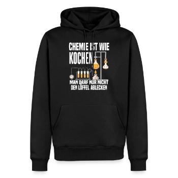 Chemiker Physiker Wissenschaftler Chemielaborant - Männer Premium Bio Hoodie - Schwarz - Vorne - Nico (187cm)