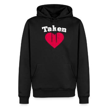 taken, valentine's day gifts, valentine's day 2021 - Sweat à capuche Premium bio Homme - noir - Devant - Nico (187cm)