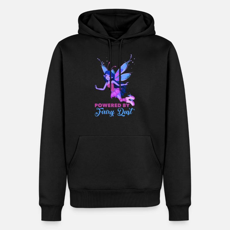Fee Elfe Märchen - Männer Premium Bio Hoodie - Schwarz