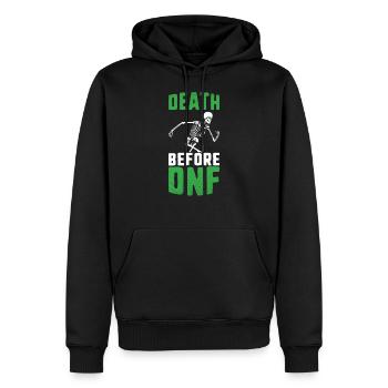 Death before dnf ultrarunning ultra trail runner - Men’s Premium Organic Hoodie - black - Front - Nico (187cm)