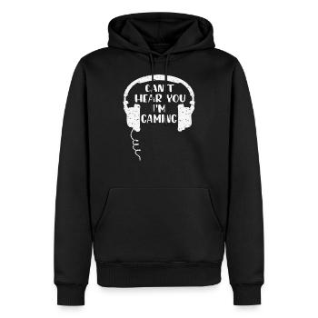 Gamer Zocker Lustig DNA - Männer Premium Bio Hoodie - Schwarz - Vorne - Nico (187cm)