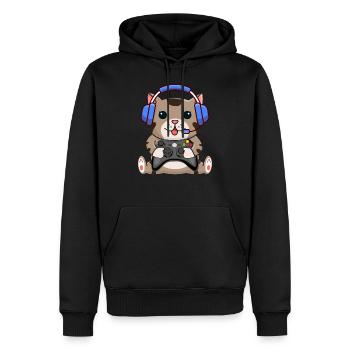 Gamer Gamer Funny DNA - Sweat à capuche Premium bio Homme - noir - Devant - Nico (187cm)