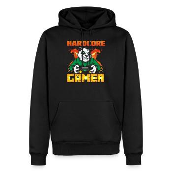 Gamer Gamer Funny DNA - Sweat à capuche Premium bio Homme - noir - Devant - Nico (187cm)