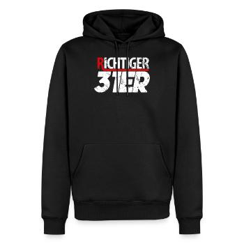 Richtiger 31er Verräter Paragraph 31 Geschenk - Männer Premium Bio Hoodie - Schwarz - Vorne - Nico (187cm)
