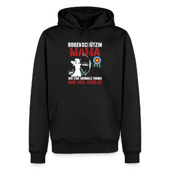 Bogenschützin Mama Bogenschießen Geschenk Mutter - Männer Premium Bio Hoodie - Schwarz - Vorne - Nico (187cm)