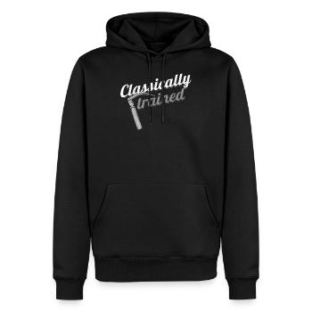 Classically Trained Laryngoscope Anesthetist - Sweat à capuche Premium bio Homme - noir - Devant - Nico (187cm)