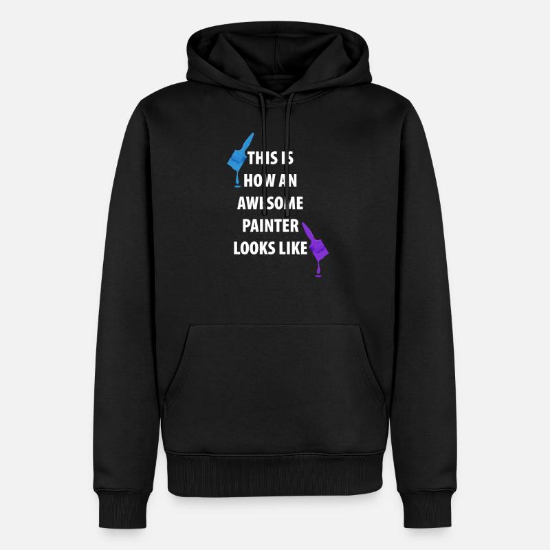 Painter And Painter Painter Gifts - Men’s Premium Organic Hoodie - black