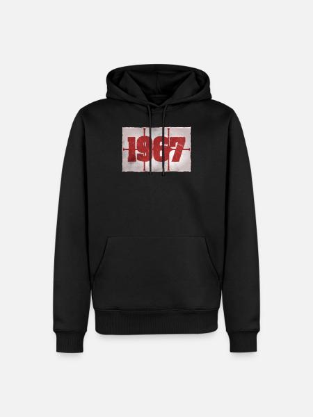 Born in 1967 - Men’s Premium Organic Hoodie - black