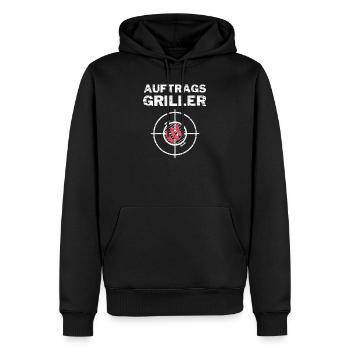 Auftragsgriller Meister BBQ Grill Fleisch Geschenk - Männer Premium Bio Hoodie - Schwarz - Vorne - Nico (187cm)
