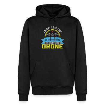 Drones-Pilote Quadrocopter Drone cadeau - Sweat à capuche Premium bio Homme - noir - Devant - Nico (187cm)