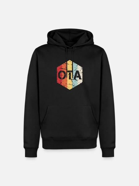 Rétro OTA - Sweat à capuche Premium bio Homme - noir