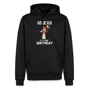 Go Jesus Its your Birthday Weihnachten Jesus - Männer Premium Bio Hoodie - Schwarz - Vorne - Nico (187cm)