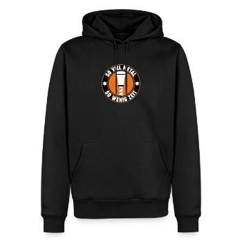 CNC Fräser Zerspanungsmechaniker Programierer - Männer Premium Bio Hoodie - Schwarz - Vorne - Nico (187cm)