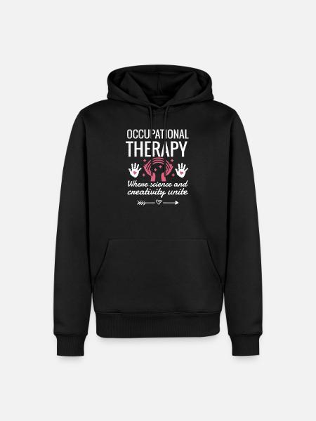 Ergotherapeutin Geschenk | Ergotherapie Therapeut - Herre Premium økologisk hoodie - sort