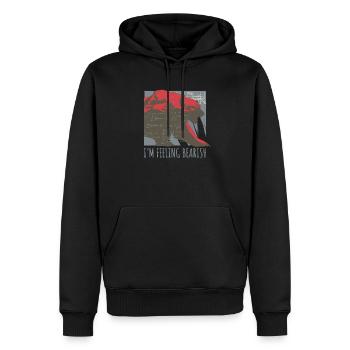 I'm Feeling Bearish, Stock Market Short Seller - Männer Premium Bio Hoodie - Schwarz - Vorne - Nico (187cm)