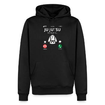 Ju Jutsu - Geschenkideen Kampfsport - Männer Premium Bio Hoodie - Schwarz - Vorne - Nico (187cm)