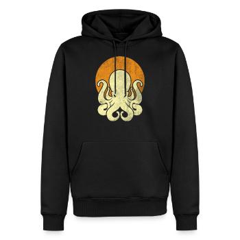 Oktopus Tintenfisch Kraken Kalmar - Männer Premium Bio Hoodie - Schwarz - Vorne - Nico (187cm)