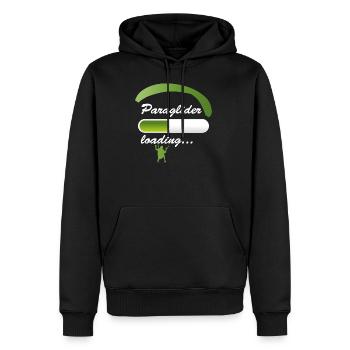 Paraglider Loading - Männer Premium Bio Hoodie - Schwarz - Vorne - Nico (187cm)