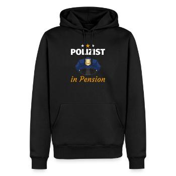 Polizei Polizist Polizeiauto Blaulicht Jungs Mann - Männer Premium Bio Hoodie - Schwarz - Vorne - Nico (187cm)