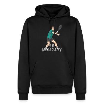 It Is Racket Science Funny Tennis for Tennis - Men’s Premium Organic Hoodie - black - Front - Nico (187cm)