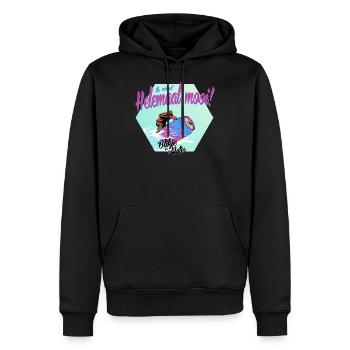 Peut dans l’eau - Sweat à capuche Premium bio Homme - noir - Devant - Nico (187cm)