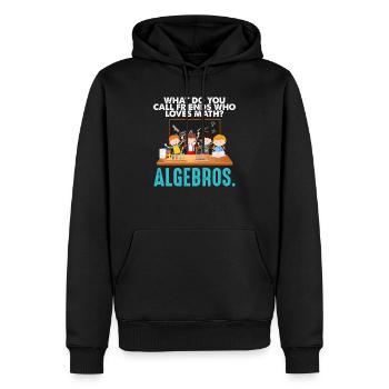 Maths drôle Maths Geek Pi Maxwell - Sweat à capuche Premium bio Homme - noir - Devant - Nico (187cm)