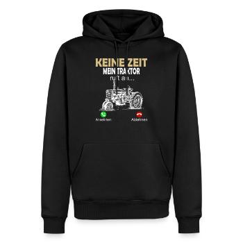 Landwirtin Hühnerflüsterer Landwirt Traktor - Männer Premium Bio Hoodie - Schwarz - Vorne - Nico (187cm)