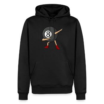 Dabbing 8 Ball Pool Billiards Player Boy - Sweat à capuche Premium bio Homme - noir - Devant - Nico (187cm)