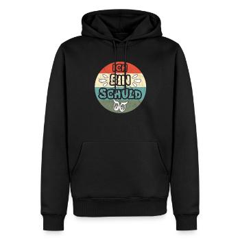 Ich bin schuld - Männer Premium Bio Hoodie - Schwarz - Vorne - Nico (187cm)