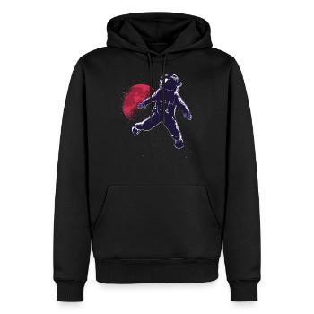 Mars Mission - Space Adventure - The Mars - Rocket - Männer Premium Bio Hoodie - Schwarz - Vorne - Nico (187cm)