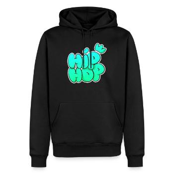 Hip Hop Rap Musik - Männer Premium Bio Hoodie - Schwarz - Vorne - Nico (187cm)